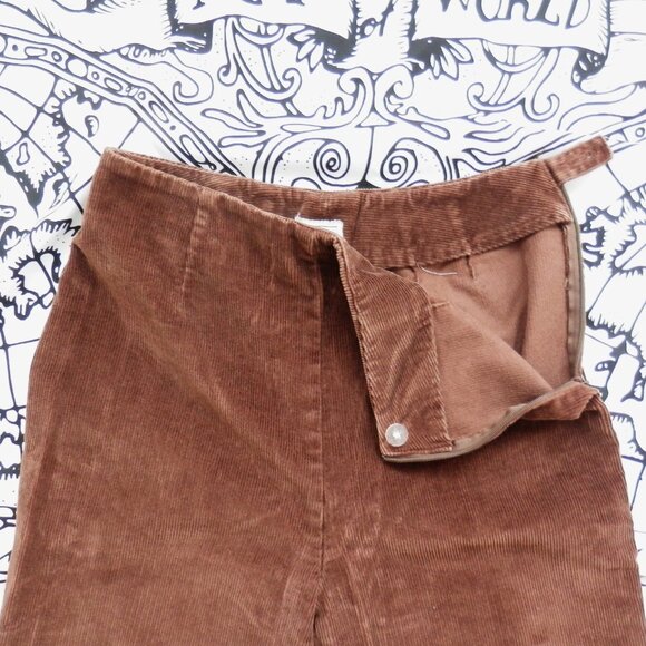 L.L. Bean || Coffee Brown High Waist Straight Leg Corduroy Pants - Picture 5 of 7